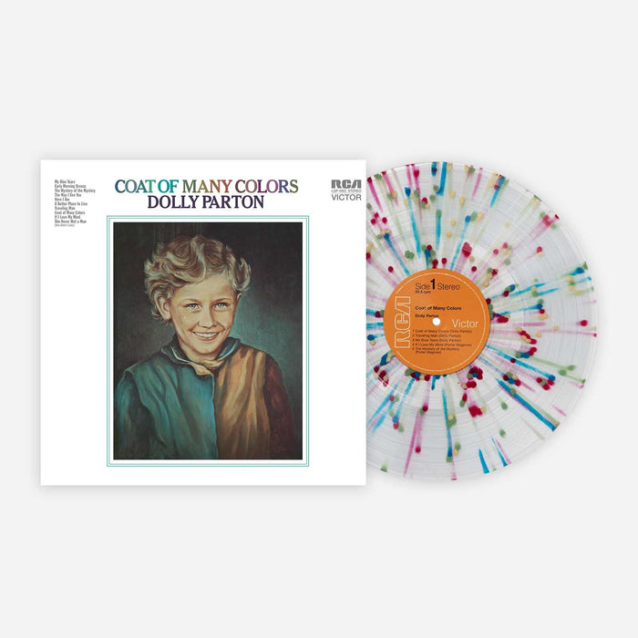 Dolly Parton - Coat Of Many Colors Rainbow Splatter Vinyl LP Reissue