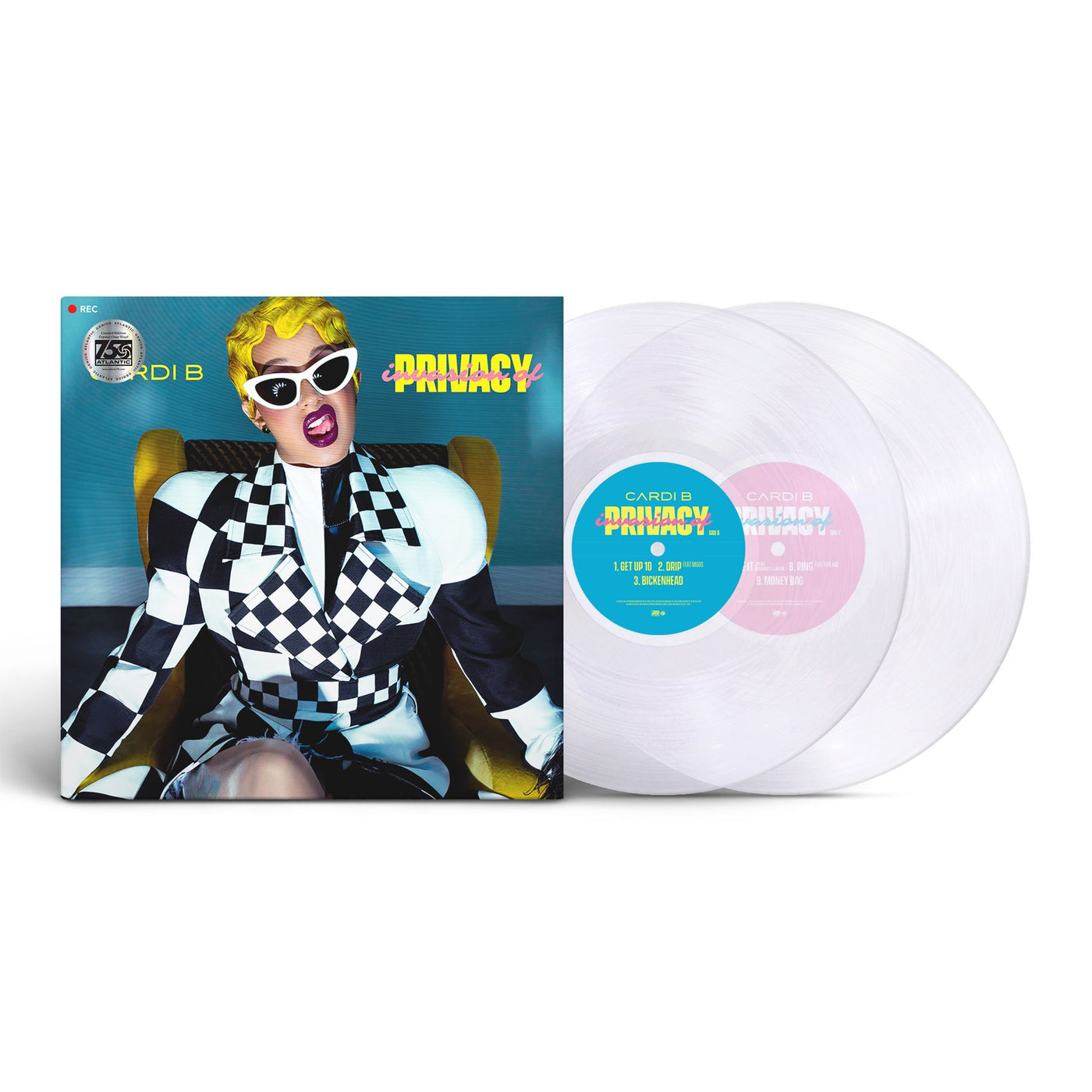 Cardi B - Invasion of Privacy 2x Crystal Clear Vinyl LP Reissue