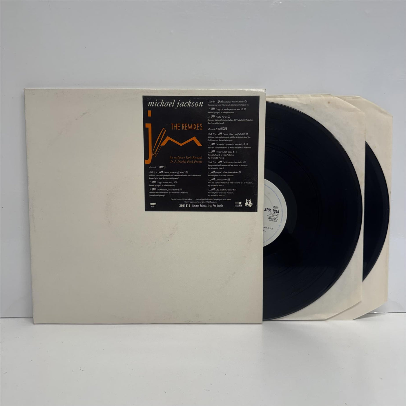 Michael Jackson - Jam (The Remixes) 2x Vinyl LP