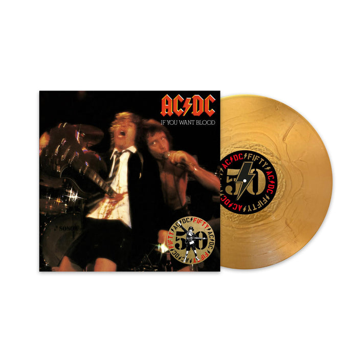 AC/DC - If You Want Blood You've Got It 50th Anniversary Gold Vinyl LP Reissue