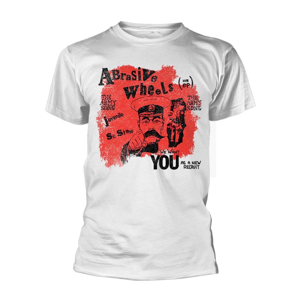 Abrasive Wheels - Army Song (White) T-Shirt