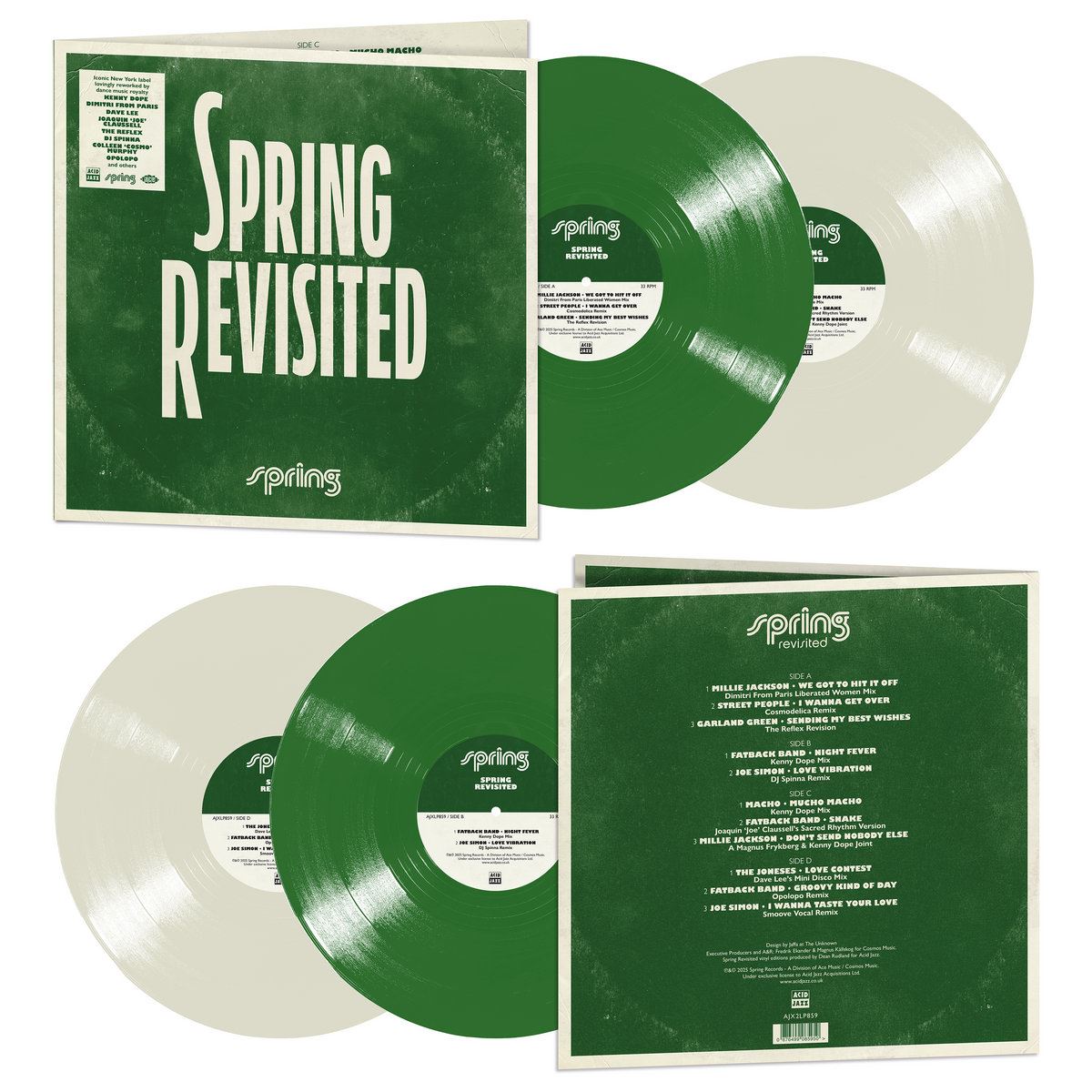 Spring Revisited - V/A 2x Green / White Vinyl LP