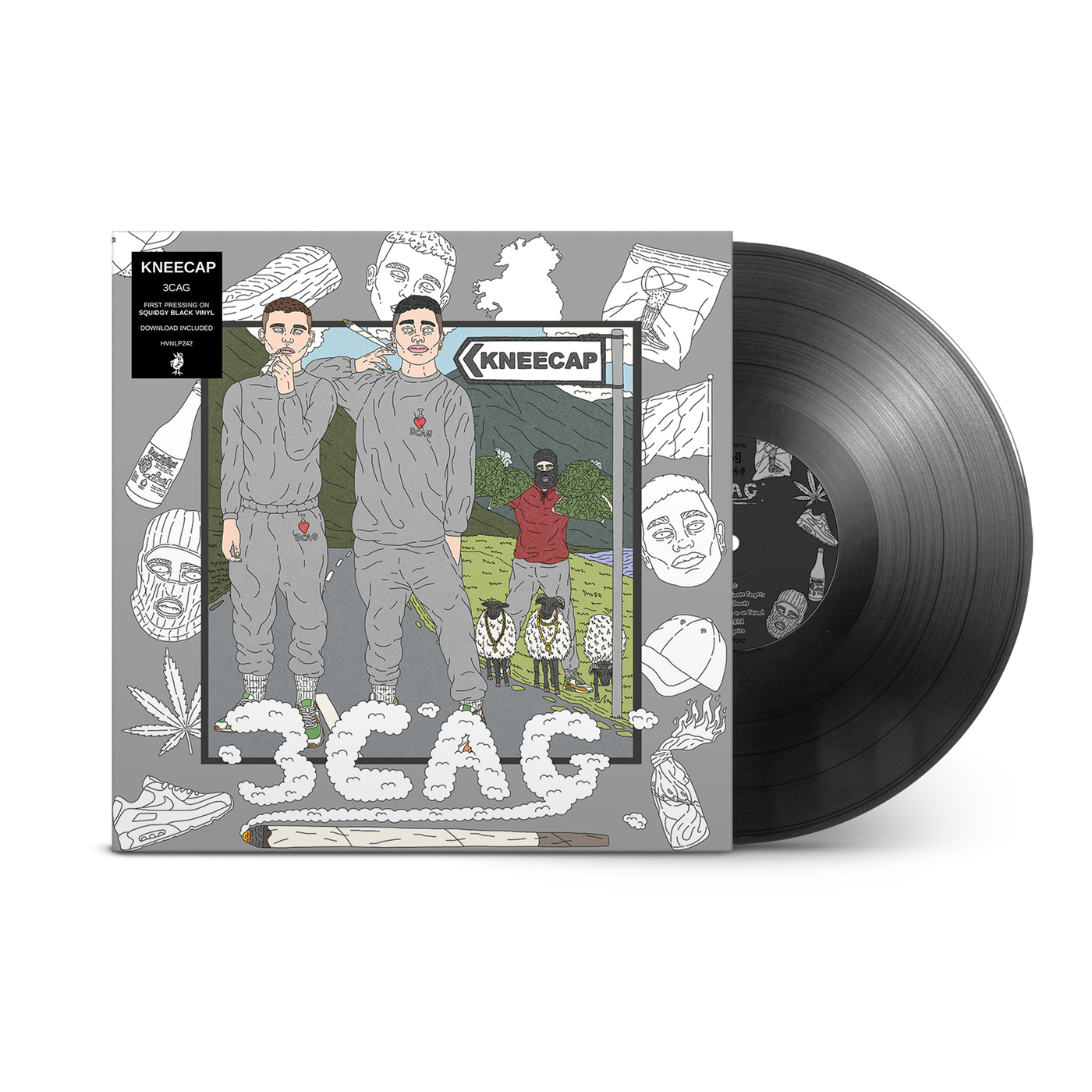 KNEECAP - 3CAG Squidgy Vinyl LP