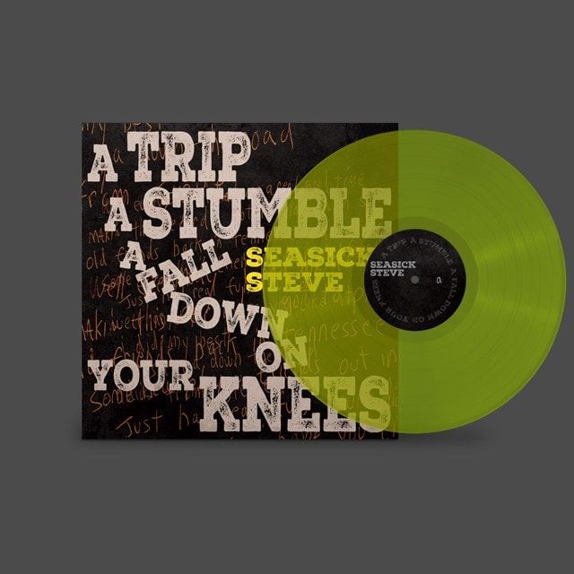 Seasick Steve - A Trip A Stumble A Fall Down On Your Knees Transparent Lime Vinyl LP