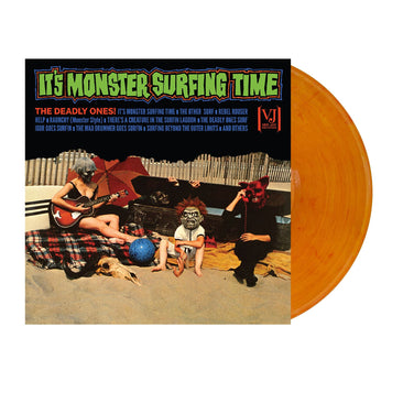 Deadly Ones - It's Monster Surfing Time Bloody Pumpkin Vinyl LP Reissue