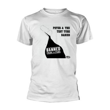 Peter & The Test Tube Babies - Banned From The Pubs (White) T-Shirt