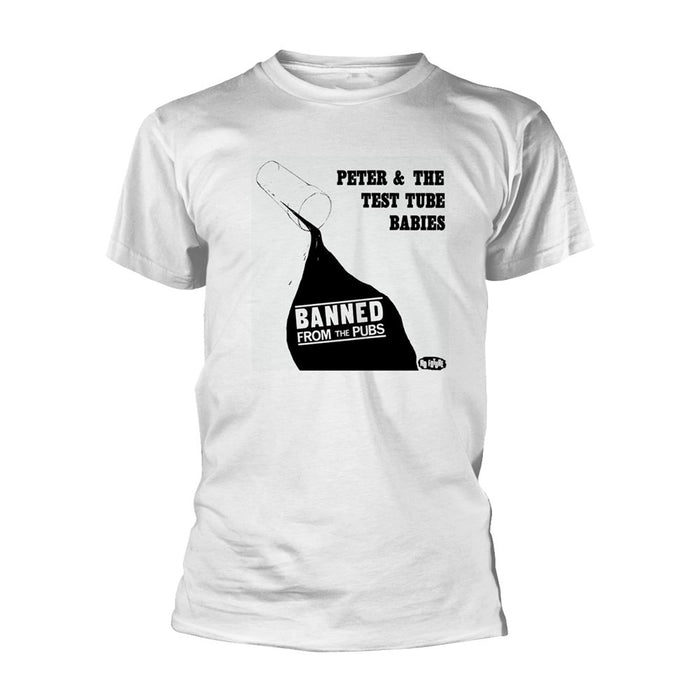 Peter & The Test Tube Babies - Banned From The Pubs (White) T-Shirt