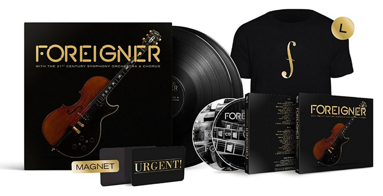 Foreigner - With The 21st Century Symphony Orchestra & Chorus 2x Vinyl LP + CD + DVD + T-Shirt + Magnet Box Set