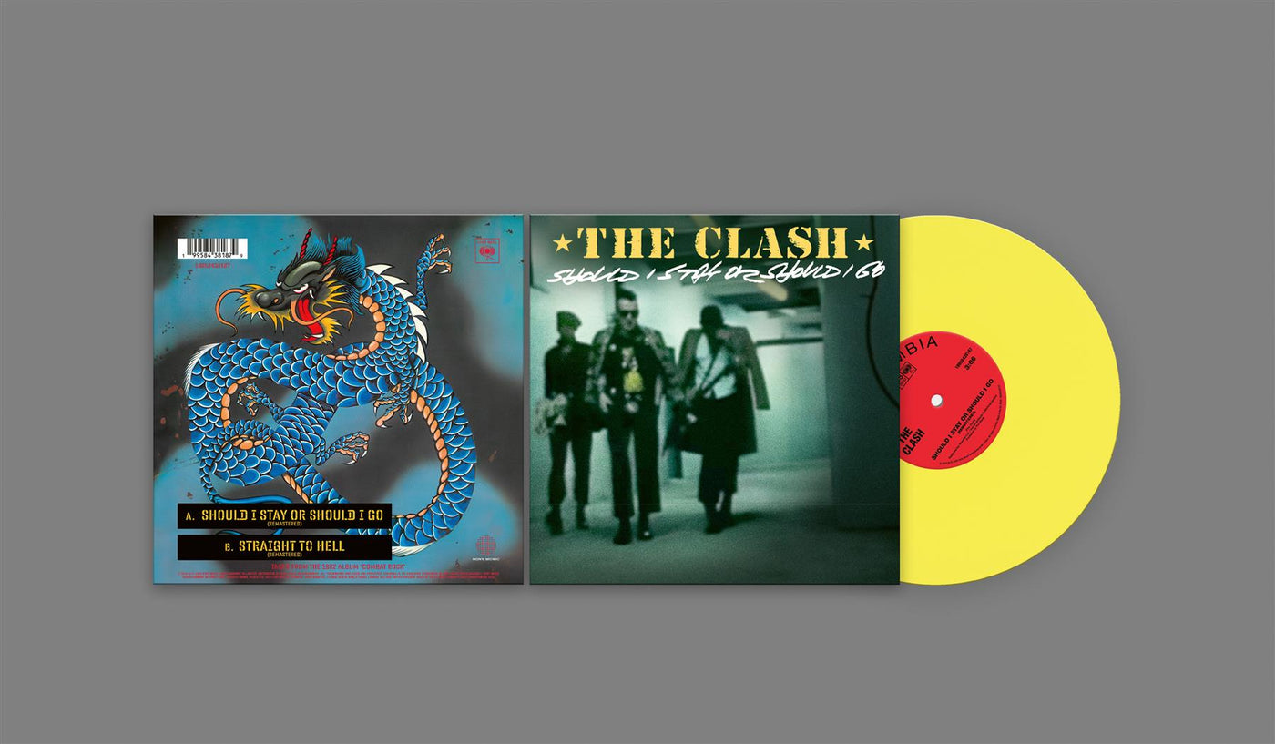 The Clash - Should I Stay Or Should I Go 7" Sunshine Yellow Vinyl Single Reissue
