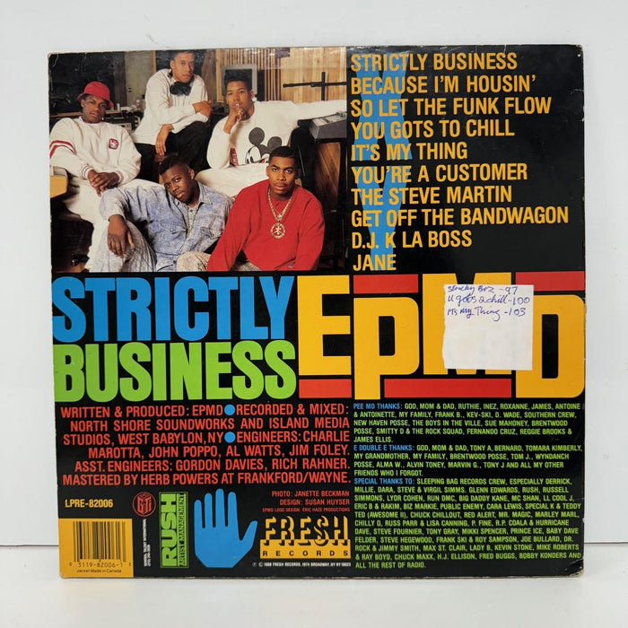 EPMD - Strictly Business Vinyl LP