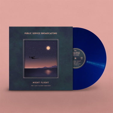 Public Service Broadcasting - Night Flight - The Last Flight Remixes Midnight Blue Vinyl LP
