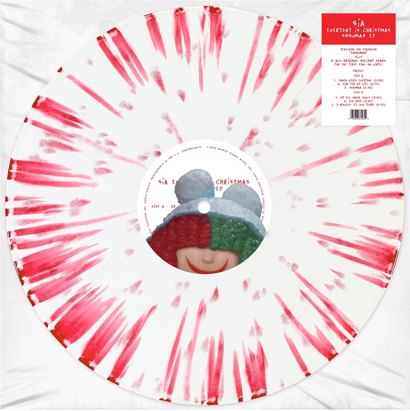 Sia - Everyday Is Christmas Snowman EP 12" Red & White Vinyl EP
