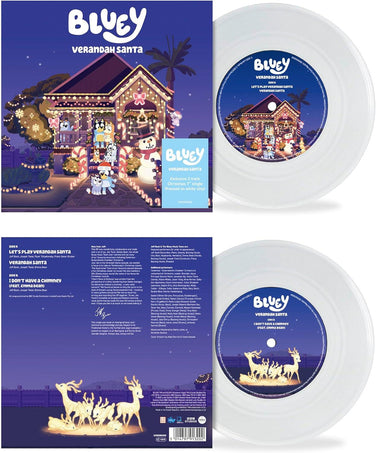 Joff Bush - Bluey: Verandah Santa 7" White Vinyl Single