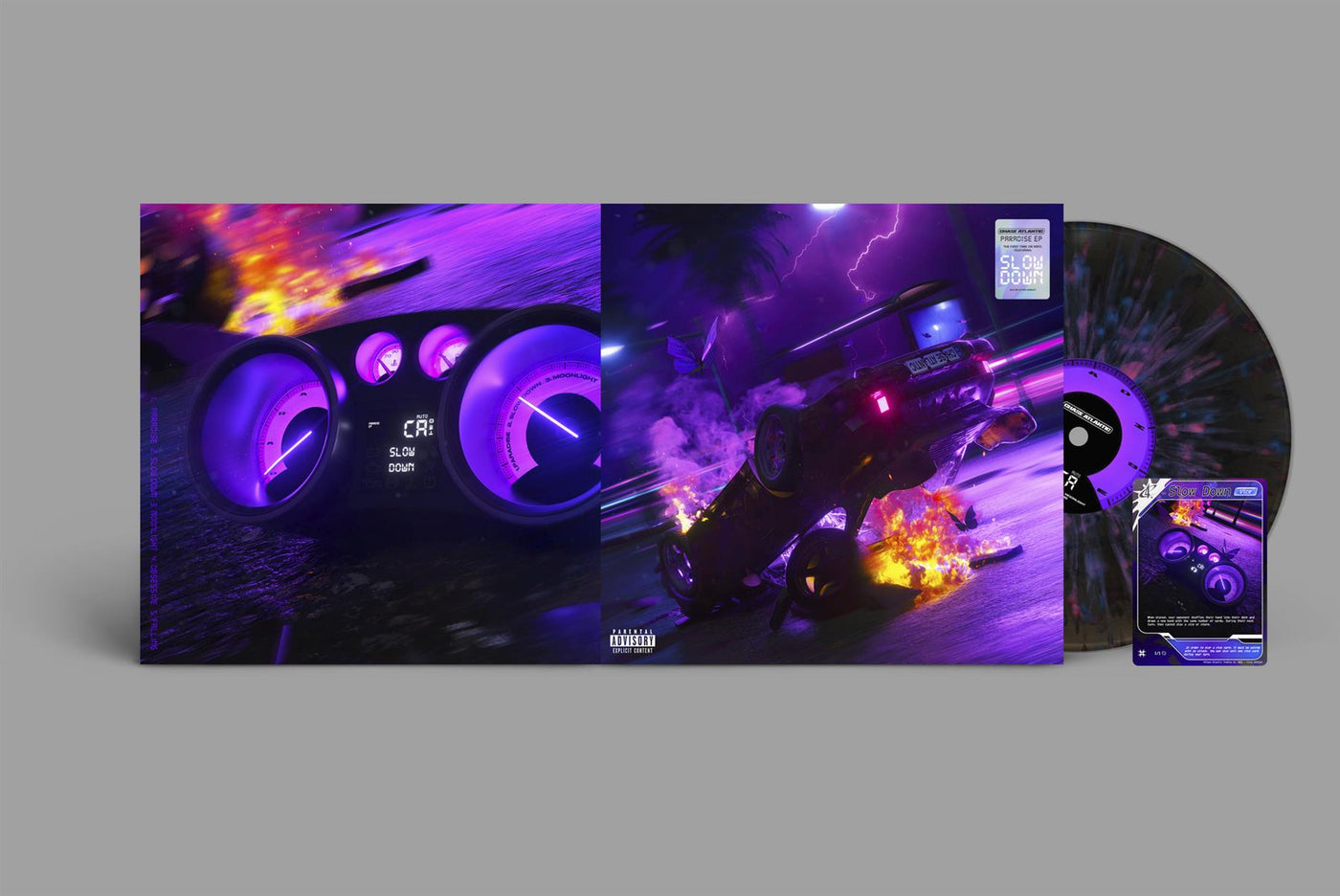 Chase Atlantic - Paradise 12" Black Ice With Pink & Blue Splatter Vinyl EP