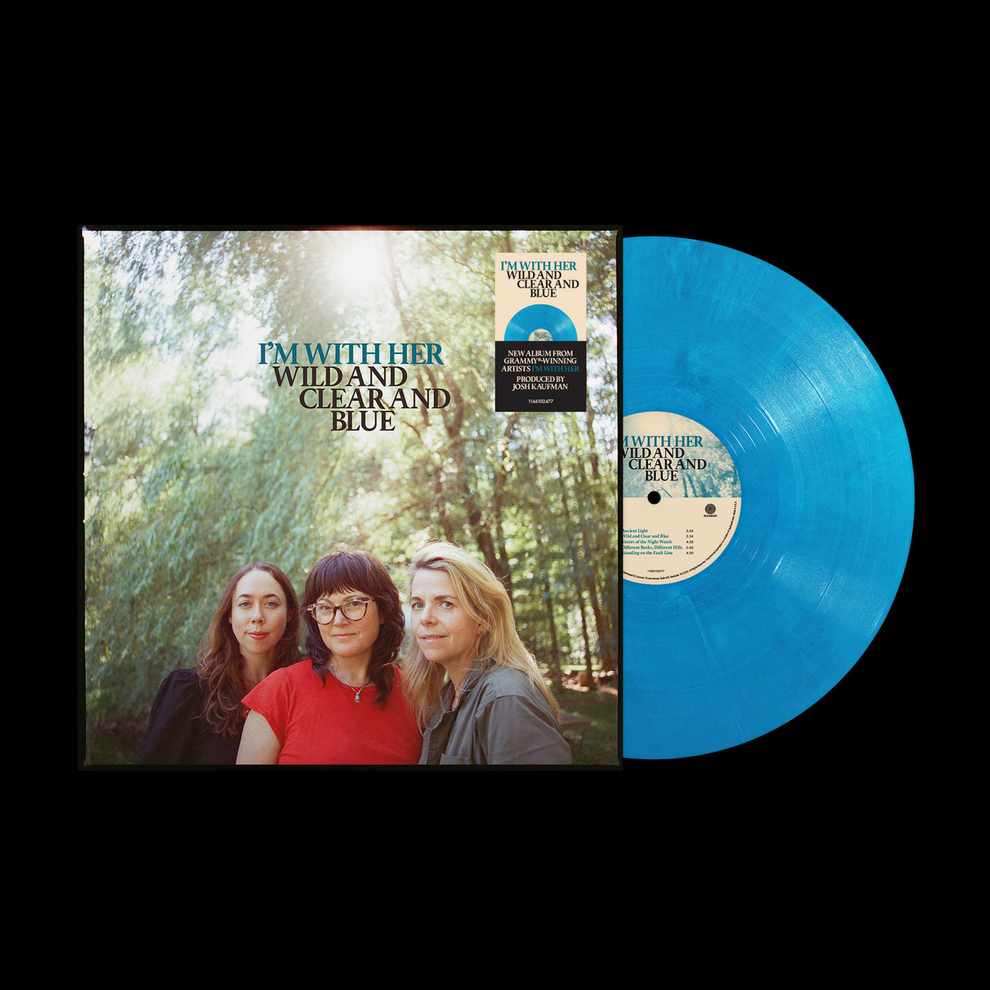 I'm With Her - Wild And Clear And Blue Blue Vinyl LP