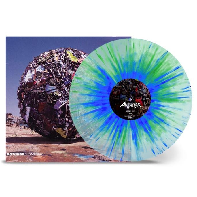 Anthrax - Stomp 442 Clear With Blue & Green Splatter Vinyl LP