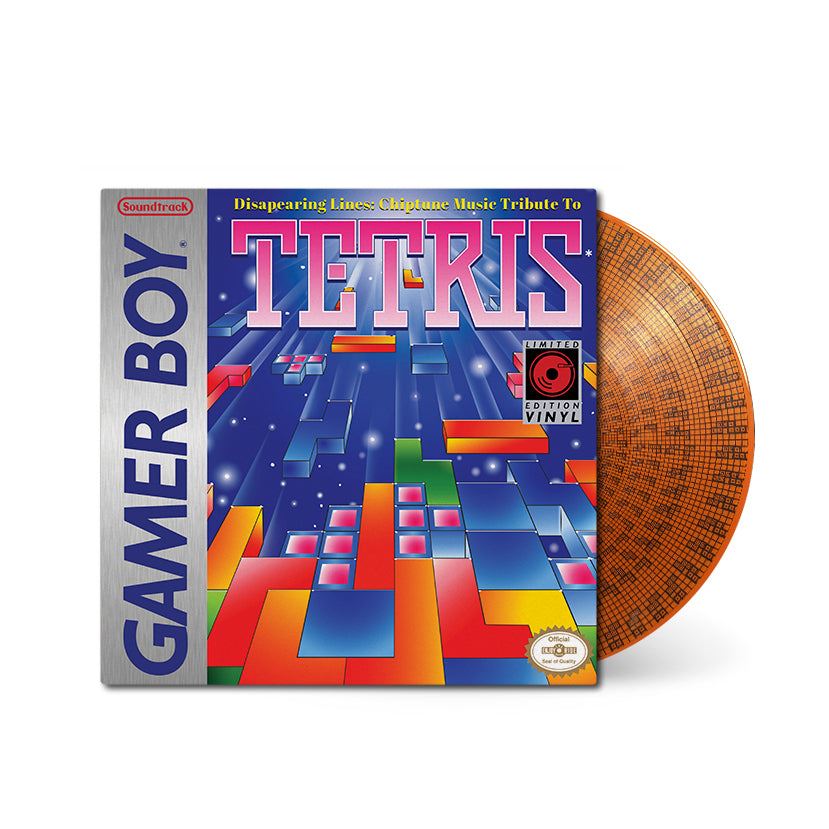 Disappearing Lines: The Music Of Tetris - Gamer Boy 12" Translucent Orange Vinyl Single Zoetrope B-Side