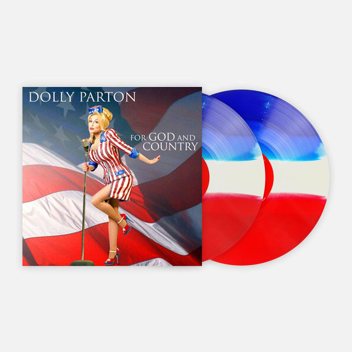 Dolly Parton - For God And Country VMP 2x Red, White & Bluegrass Vinyl LP Reissue