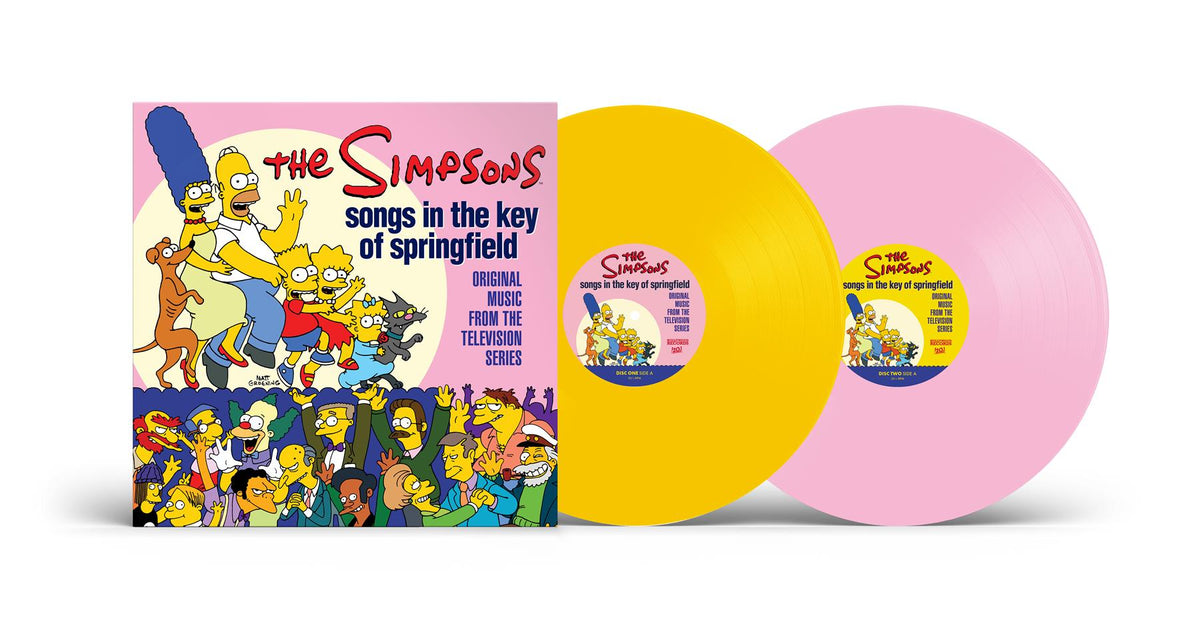 The Simpsons: Songs in the Key of Springfield (Original Music from the Television Series) - V/A 2x Pink / Yellow Vinyl LP
