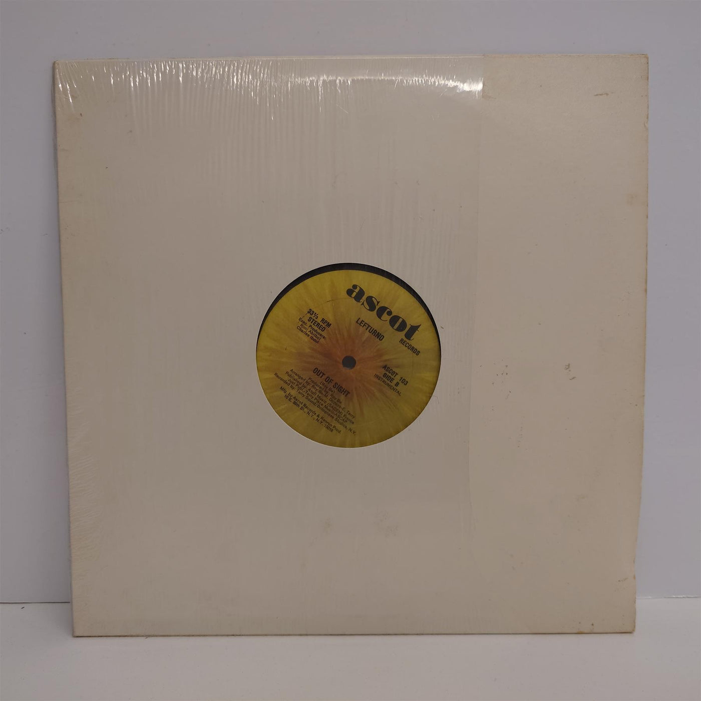 Lefturno - Out Of Sight 12" Vinyl Single