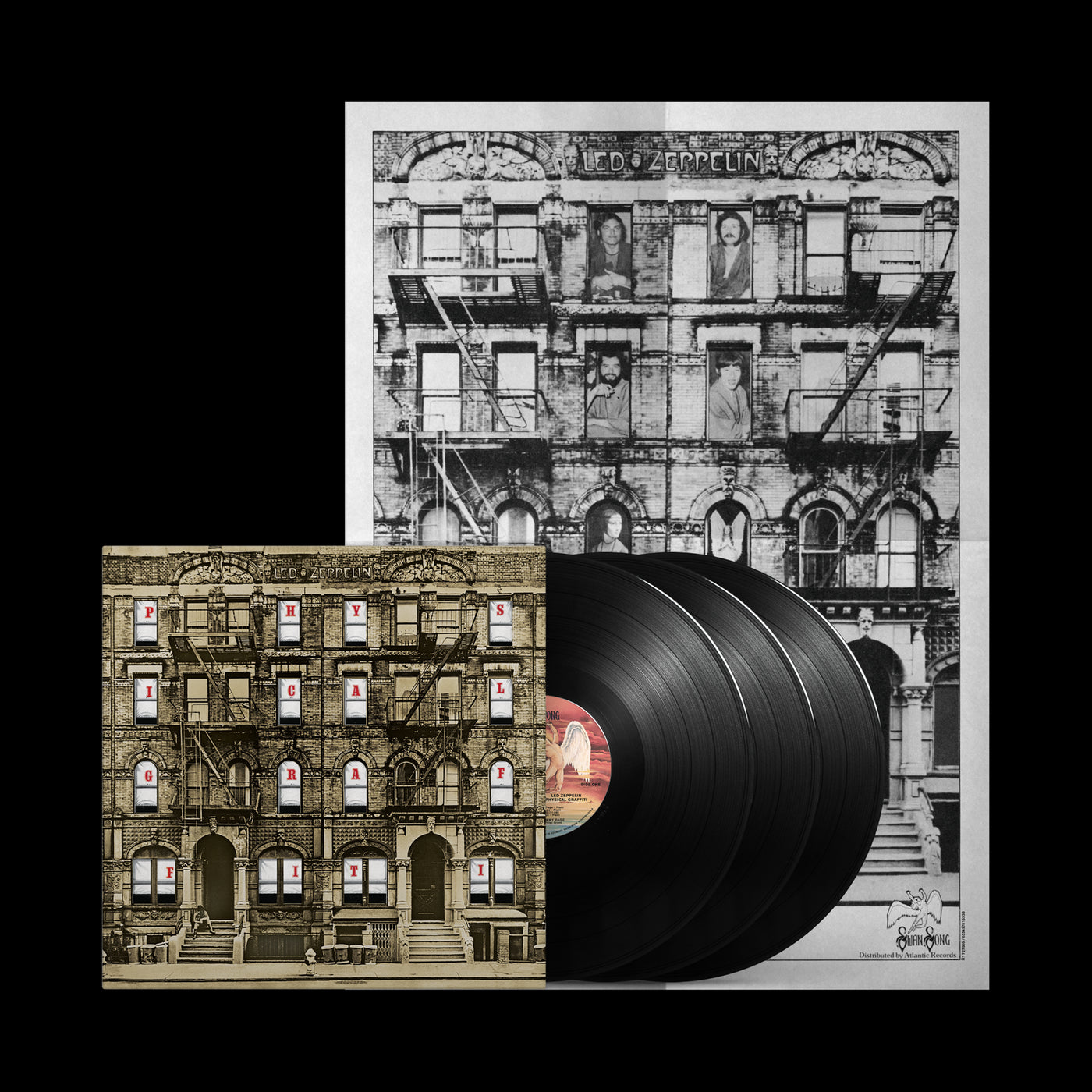 Led Zeppelin - Physical Graffiti 50th Anniversary Deluxe Edition 3x 180G Vinyl LP + Poster