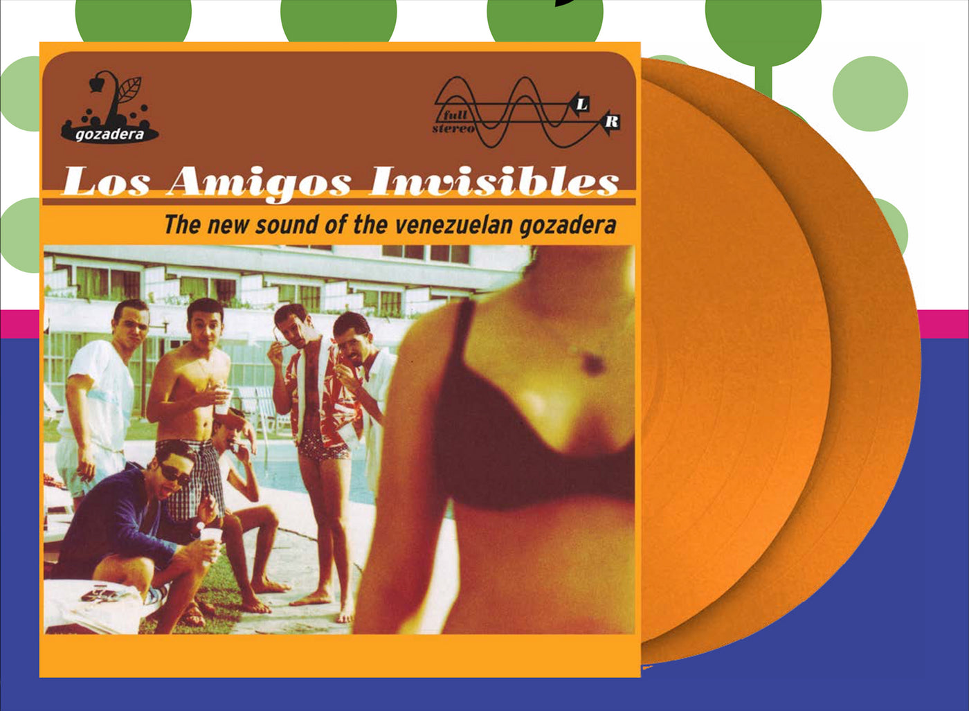 Los Amigos Invisibles - The New Sound of the Venezuelan Gozadera 2x Tequila Sunrise Orange Vinyl LP