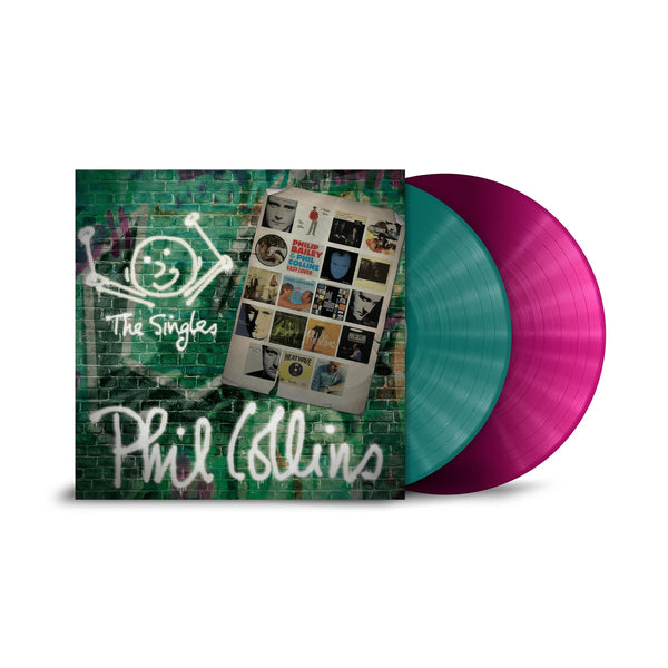 Phil Collins - The Singles 2x Magenta / Green Vinyl LP Reissue