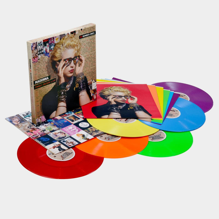 Madonna - Finally Enough Love: Fifty Number Ones Rainbow Edition 6x 180G Coloured Vinyl LP Box Set Reissue