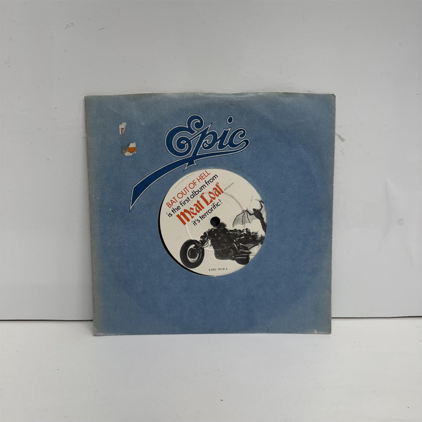 Meatloaf - Bat Out Of Hell 7" Vinyl Single