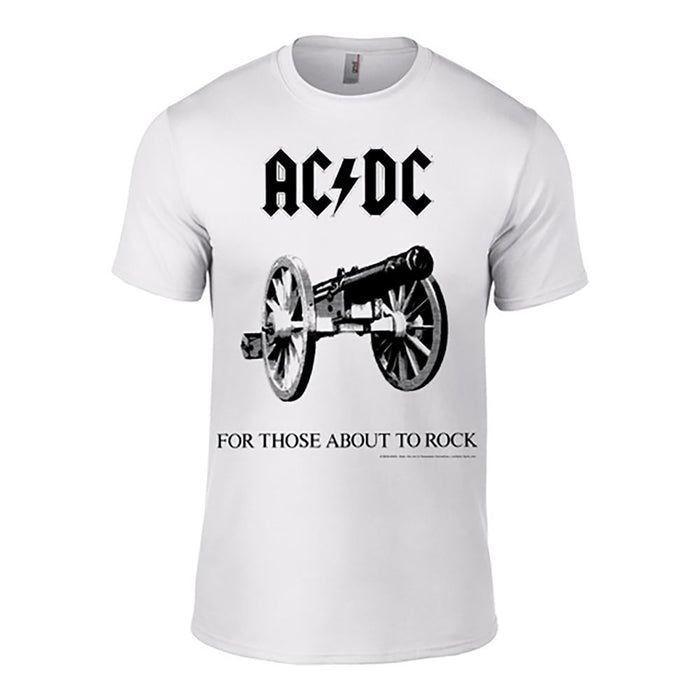 AC/DC - For Those About To Rock (White) T-Shirt