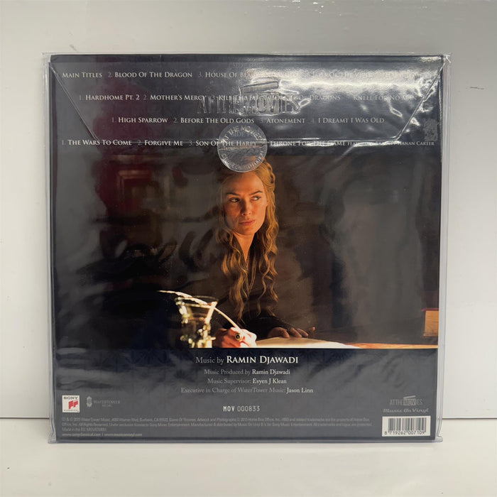 Game Of Thrones: Season 5 (Music From The HBO® Series) - Ramin Djawadi Limited Edition 2x 180G Blue Vinyl LP