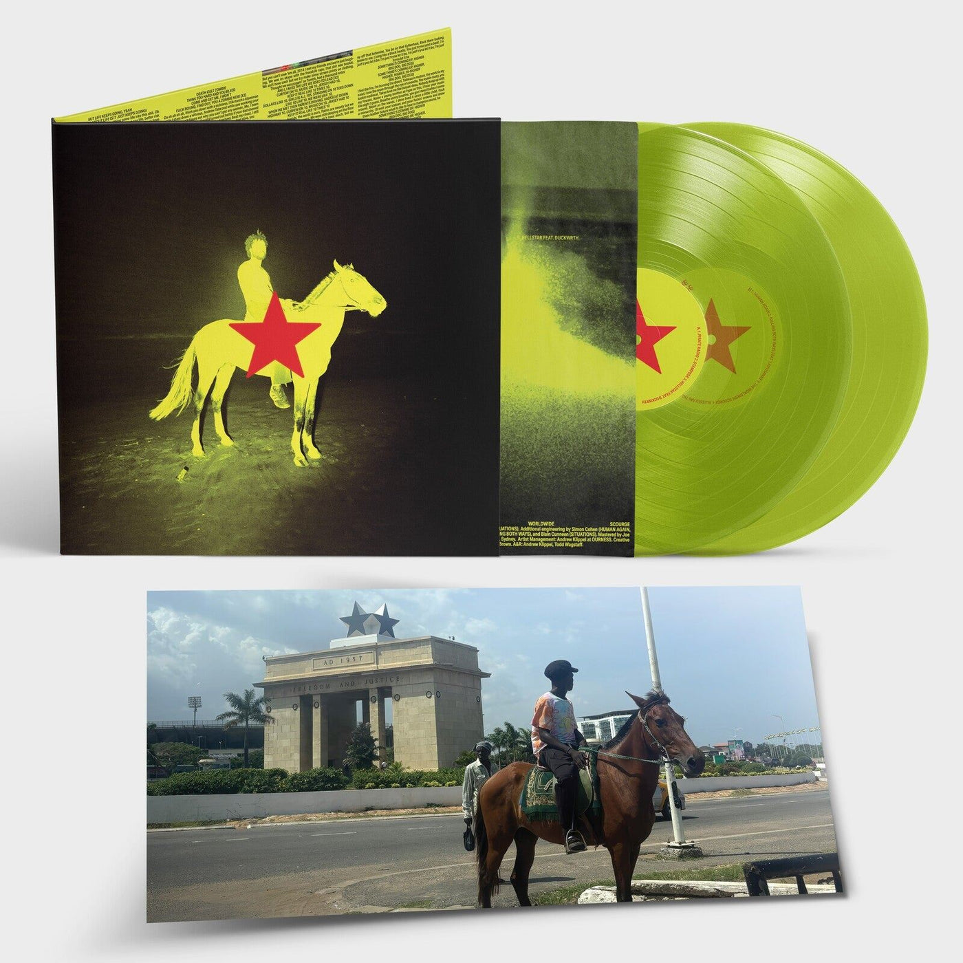 Genesis Owusu - Redstar Wu & The Worldwide Scourge 2x Clear Yellow Vinyl LP