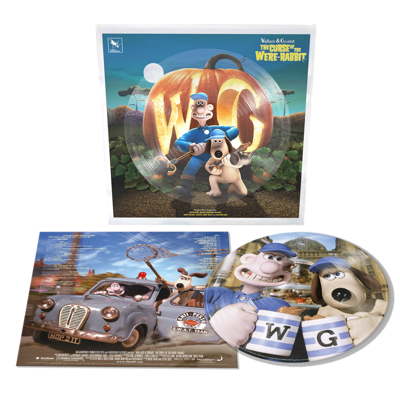 Wallace & Gromit: The Curse Of The Were Rabbit - Julian Nott, Rupert Gregson-Williams, James Michael Dooley, Lorne Balfe & Alastair King Picture Disc Vinyl LP