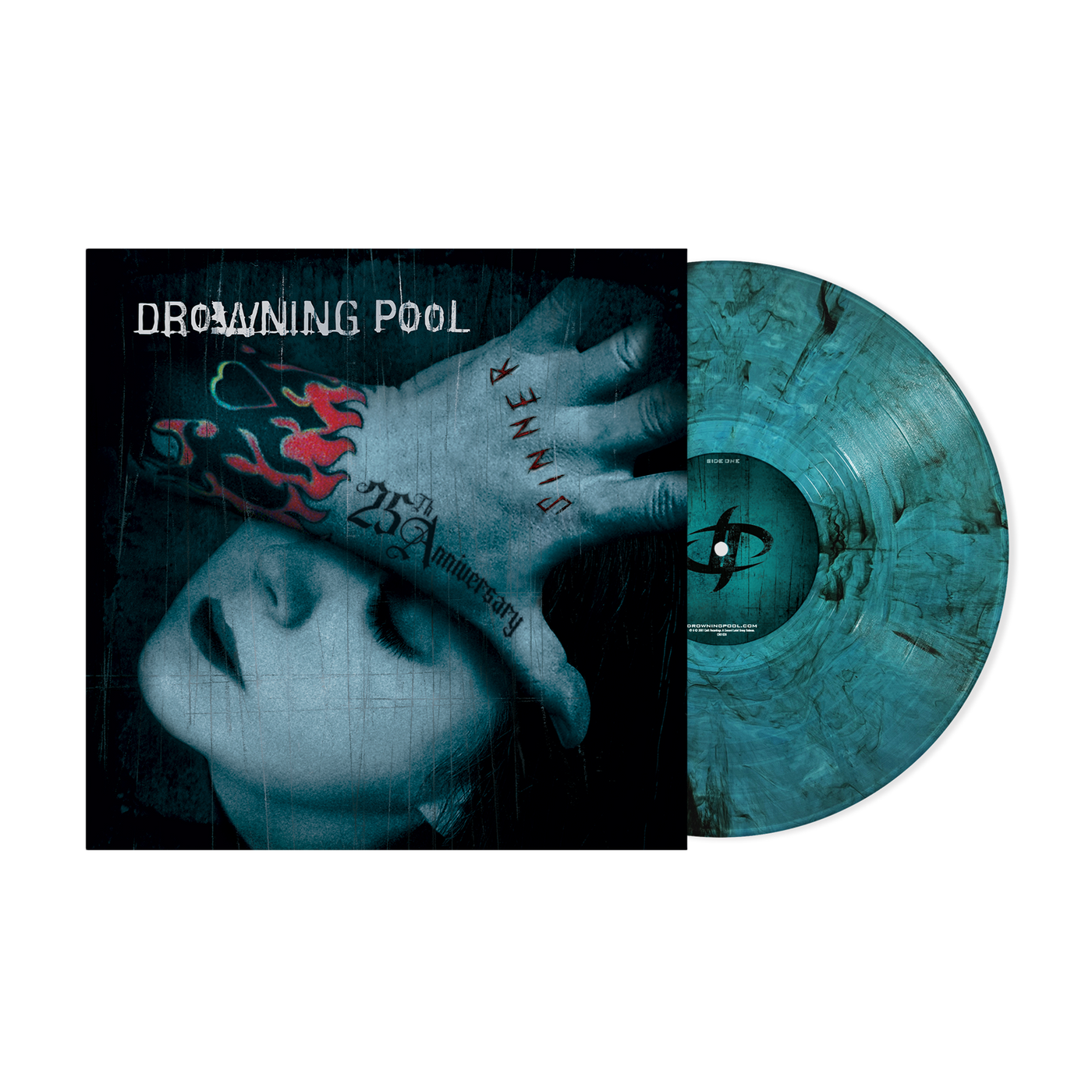 Drowning Pool - Sinner (25th Anniversary) Sea Blue Smoke Vinyl LP