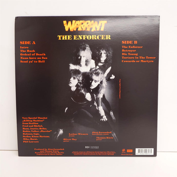 Warrant - The Enforcer Limited Edition 180G Blue Marbled Vinyl LP Reissue