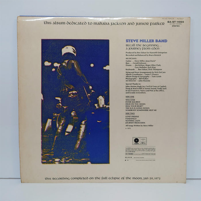 Steve Miller Band - Recall The Beginning…A Journey From Eden Vinyl LP