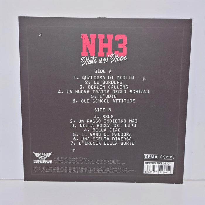 NH3 - Hate And Hope 180G Vinyl LP