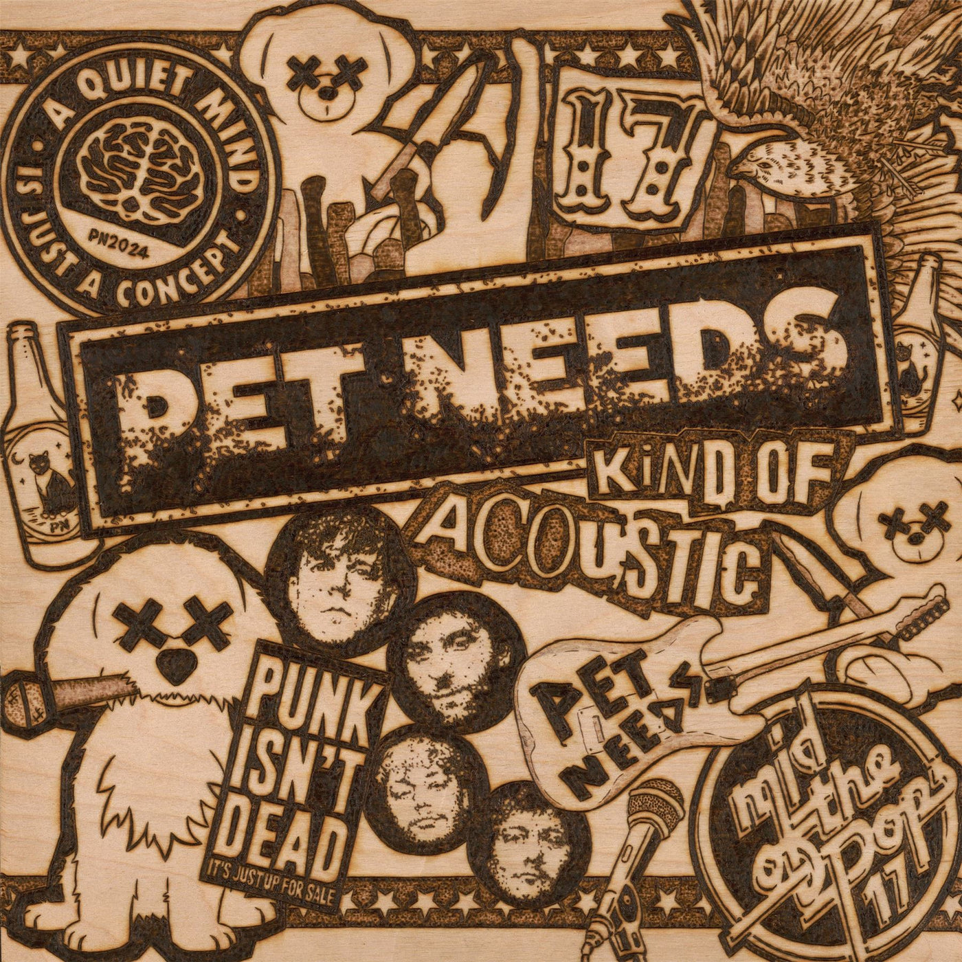 PET NEEDS - Kind of Acoustic Army Green Vinyl LP