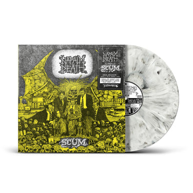 Napalm Death - Scum 40th Anniversary Black & White Marble Vinyl LP Reissue