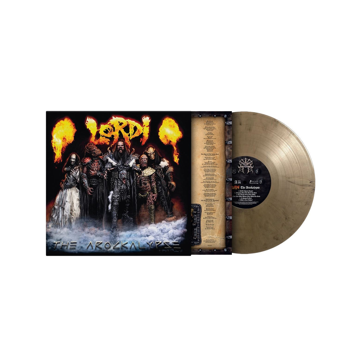 Lordi - Arockalypse Limited Edition 180G Black & Gold Marbled Vinyl LP Reissue