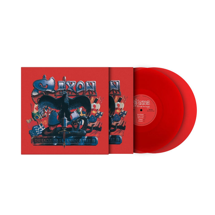 Saxon - Eagle Has Landed Pt.2 Limited Edition 2x 180G Translucent Red Vinyl LP Reissue