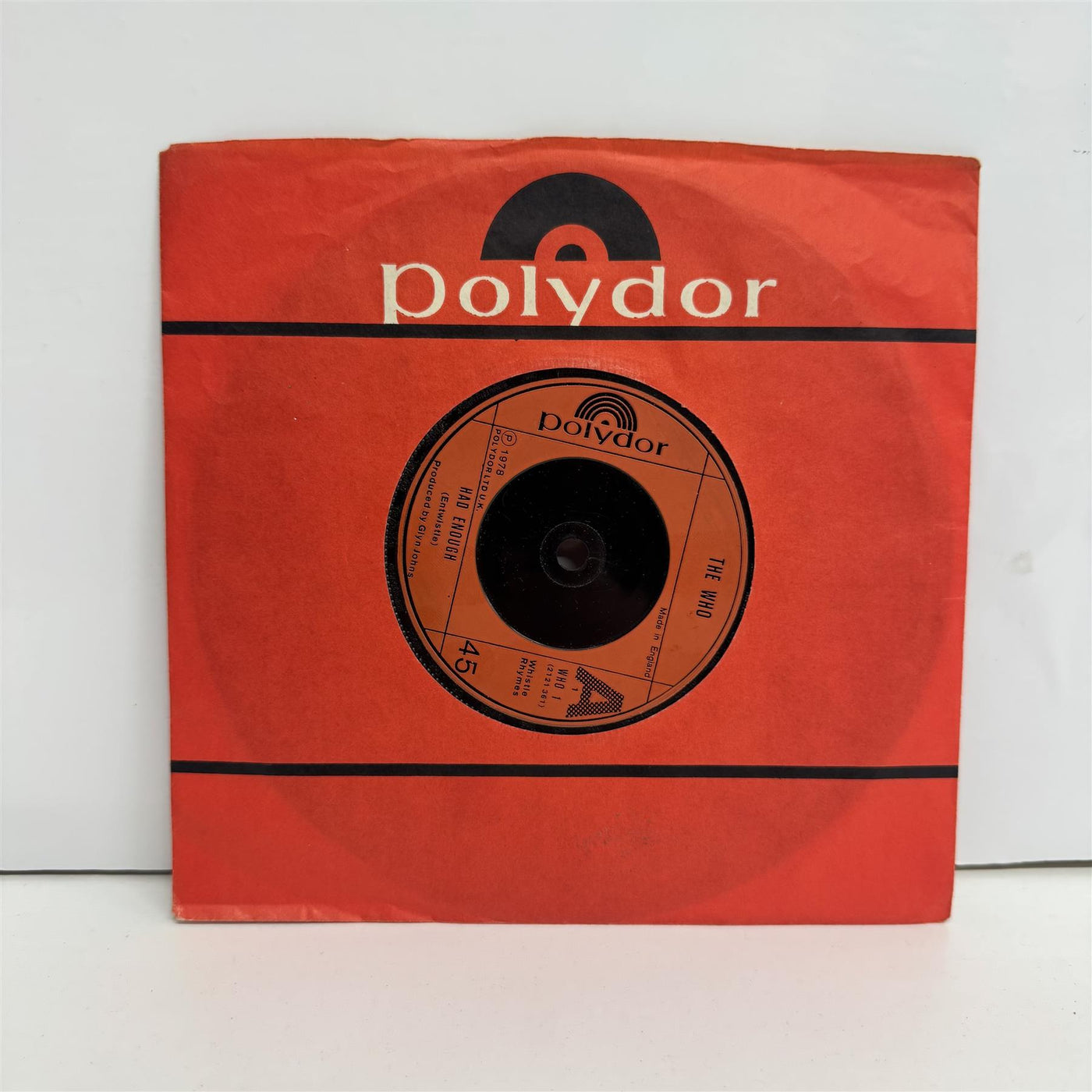 The Who - Had Enough / Who Are You 7" Vinyl Single