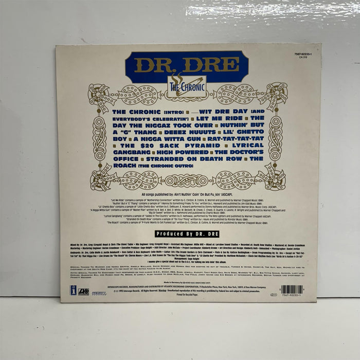 Dr. Dre - The Chronic Vinyl LP