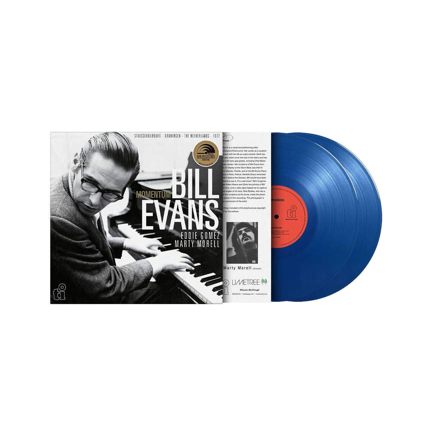 Bill Evans - Momentum Limited Edition 180G 2x Blue Vinyl LP Reissue