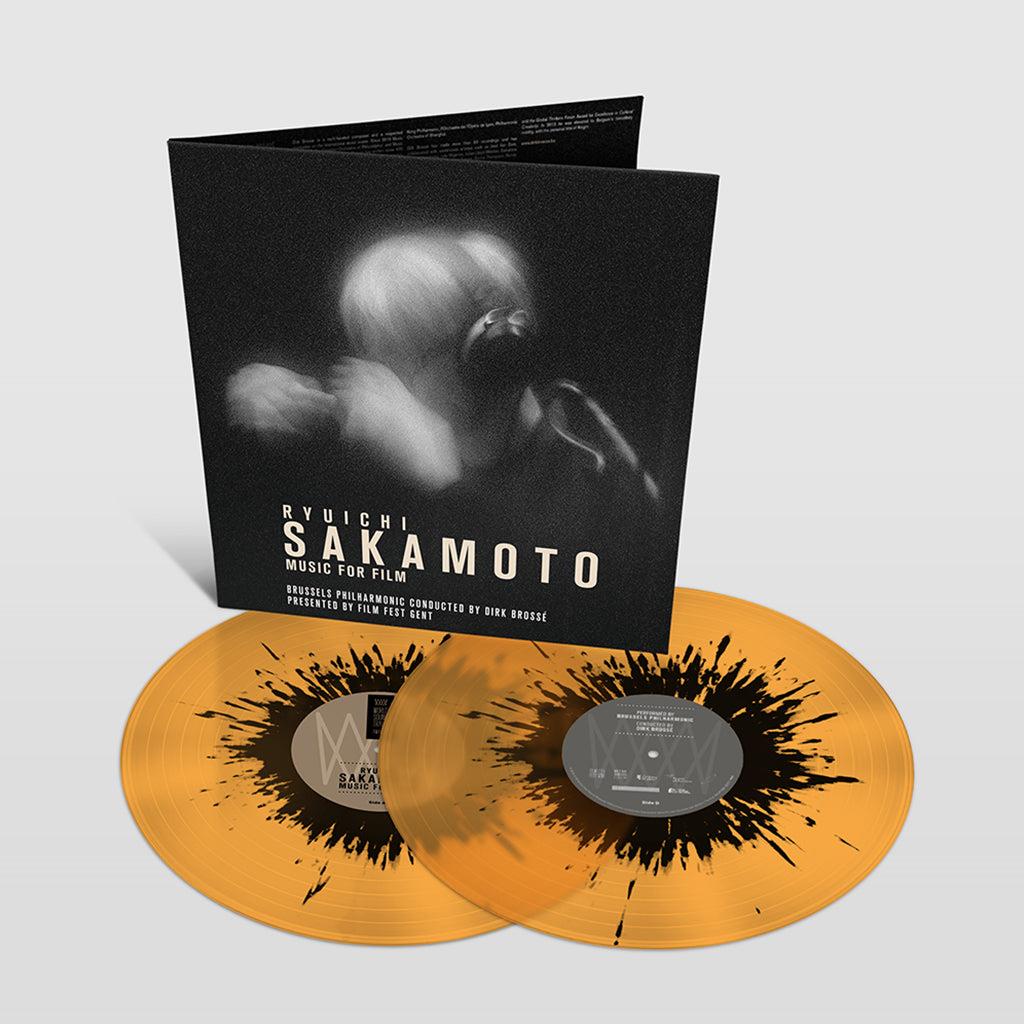 Music For Films - Ryuichi Sakamoto 2x Transparent Amber With Black Splatter Vinyl LP Reissue