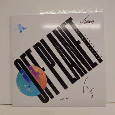 Django Django - Off Planet Parts 1-4  2x White Vinyl LP Signed Cover