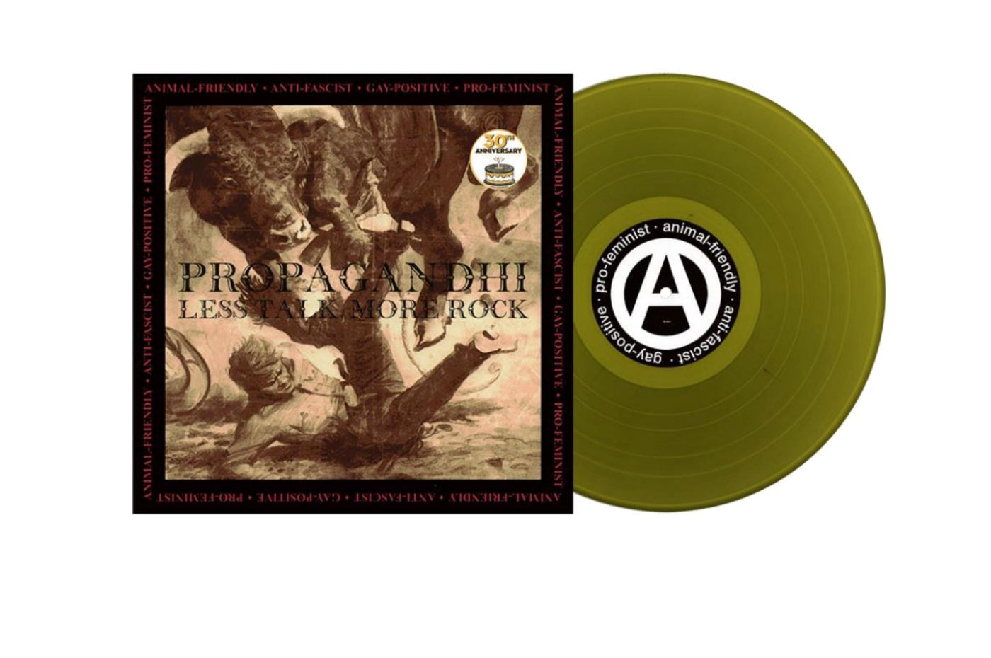 Propagandhi - Less Talk, More Rock Olive Green Vinyl LP Reissue