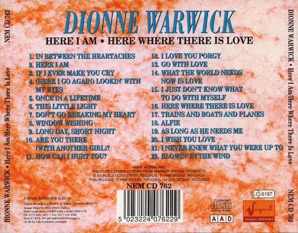 Dionne Warwick - Here I Am, Here Where There Is Love CD