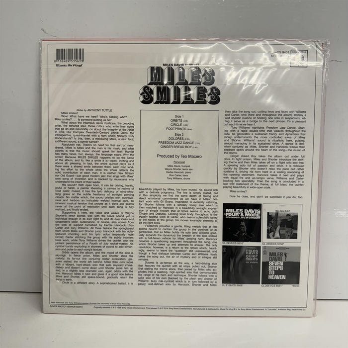 The Miles Davis Quintet - Miles Smiles 180G Vinyl LP