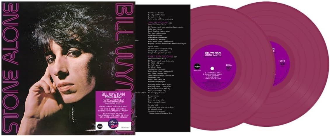 Bill Wyman - Stone Alone National Album Day 50th Anniversary 2x Purple Vinyl LP
